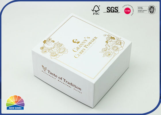 Cardboard Paper Present Box With Cutomize Hot Gold Stamping Lid