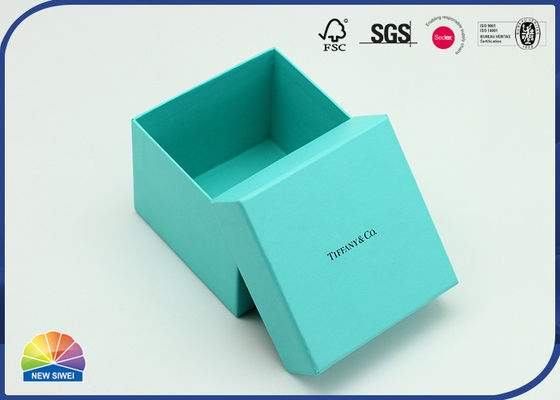 Cyan Cubic Specialty Paper Present Box Two Pieces Set 1c Print