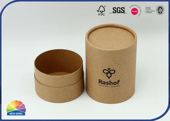 1c UV Print Cylinder Kraft Paper Cardboard Tube Boxes Smooth Cut