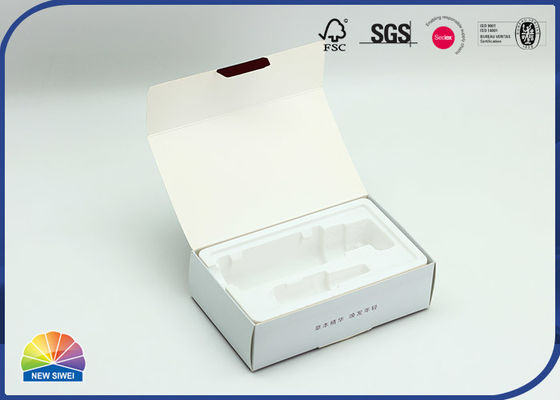 382g Silver Paper Box Custom Folding Carton Packaging For Cosmetics