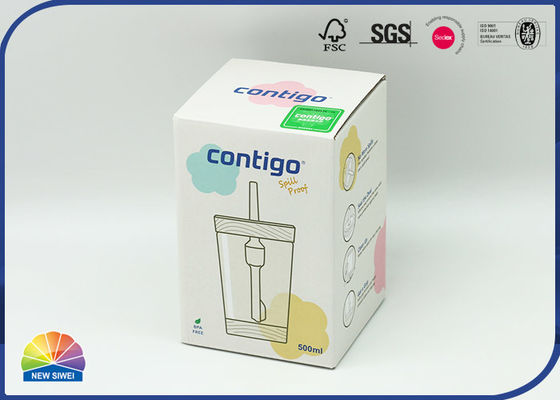 Matte Lamination F Flute Corrugated Packaging Box Wrap Straw Cup