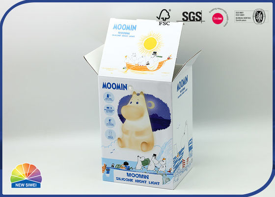 Glossy Lamination Printed Corrugated Box Night Light Packaging