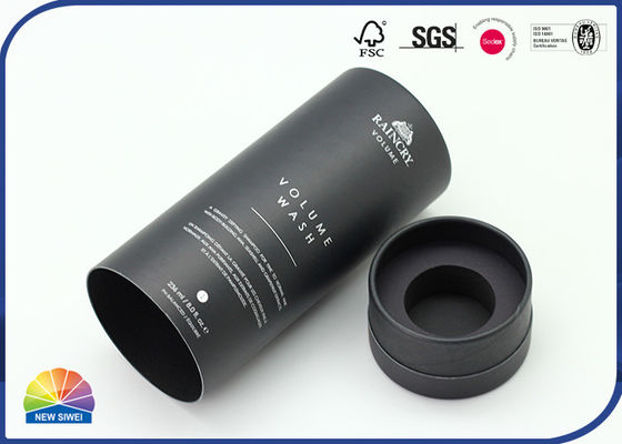 Shampoo Storage 157gsm Paper Packaging Tube With EVA Insert