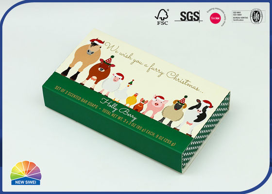 Biodegradable 1200gsm CCNB Soap Package Paper Box Matte Lamination