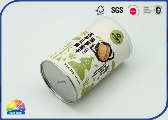 Food Grade 4c Print Cylinder Paper Tube Matte Lamination