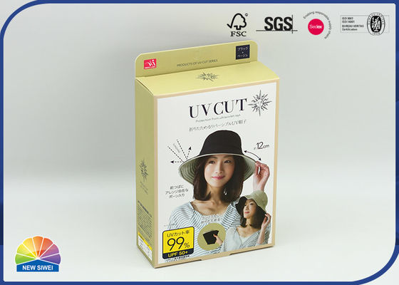 Rectangle 350gsm Coated Paper Folding Box CMYK Print For Retail