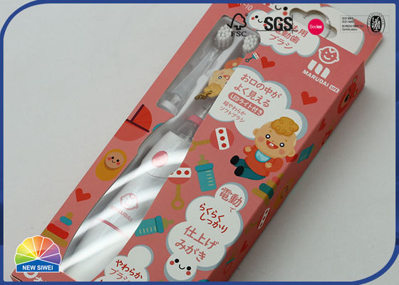 Toothbrush Packaging Folding Retail Hanging Box Biodegradable
