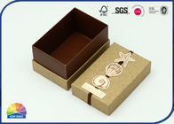 Paperboard 350gsm Kraft Rigid Shoulder Box For Confectionery