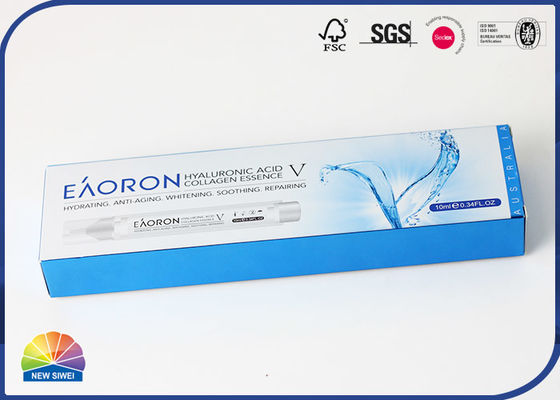 382gsm Silver Paper Folding Carton Box Rectangle UV Print Embossing Finish