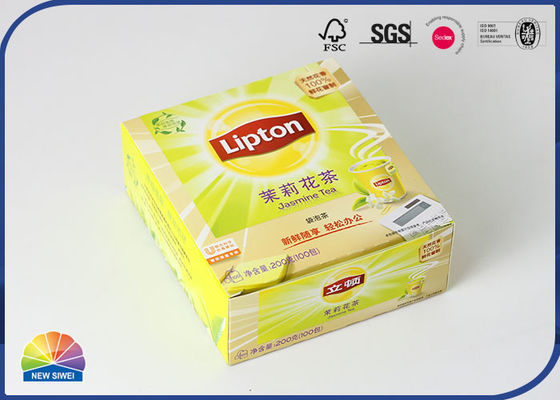 Offset Printed Tea Bag Folding Carton Box Reusable Eco Friendly