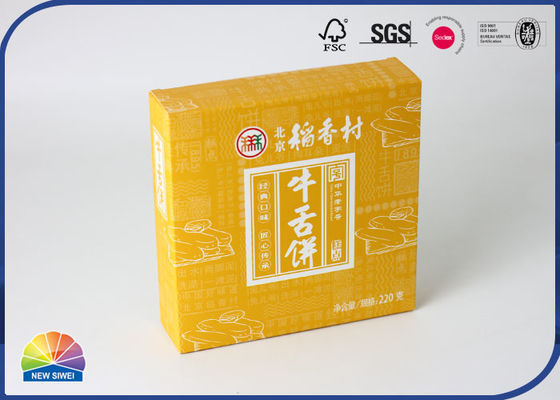 Cakes Biscuits Folding Carton Box Matte Laminated Biodegradable