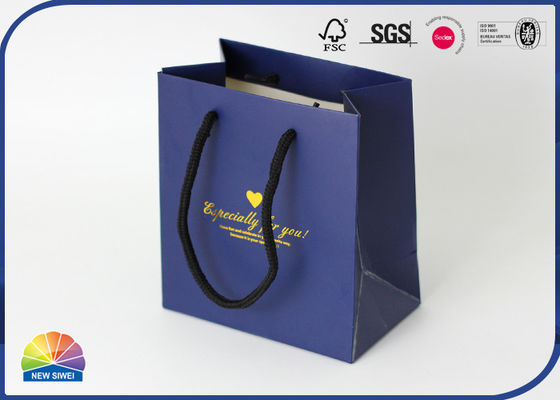 Gold Shining 200gsm Coated Paper Gift Bag Jewel Luxury Paper Bag
