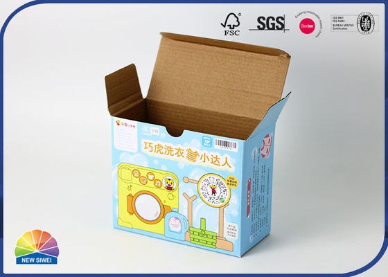 Flexo Print Corrugated Packaging Box Embossing For Plastic Toys