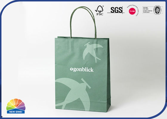 Stand Up Kraft Paper Bag UV Print Pattern And Logo Packing Paper Bag