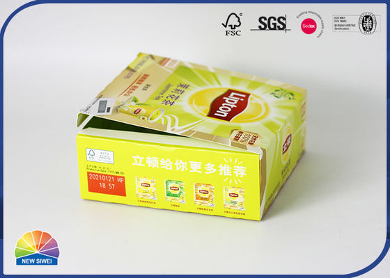 Offset Printed Tea Bag Folding Carton Box Reusable Eco Friendly