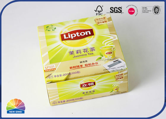 Tea Bags Retail 350gsm C1S Paper Folding Carton Box Custom Logo Print