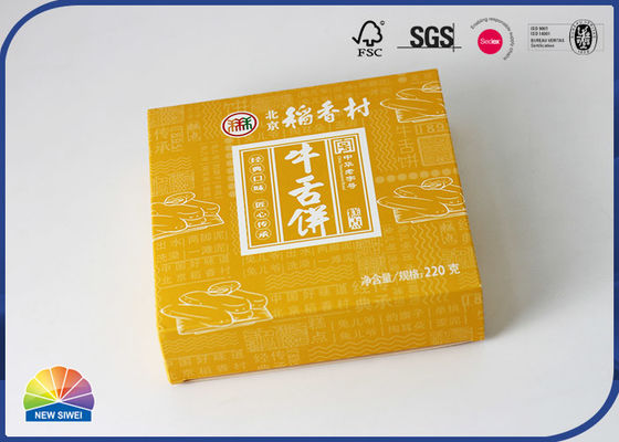 Cakes Biscuits Folding Carton Box Matte Laminated Biodegradable