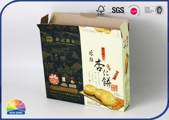 4c Print ODM Cookie Packaging Folding Carton Box With Customized Tray