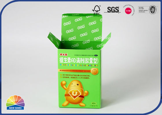 Medicine Products Packaging Folding Carton Box CMYK Printing Outside