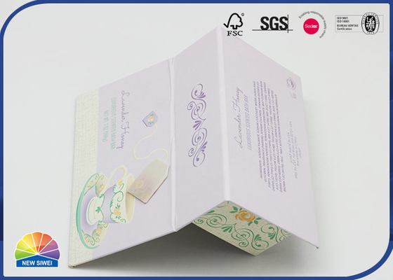 1200gsm Cardboard Tea Gift Box Hinged Lid Gift Box With CMYK Printing