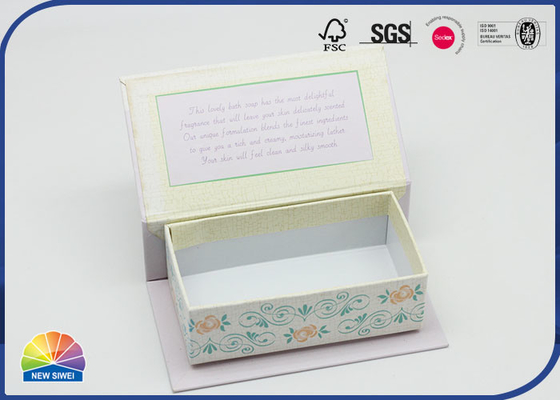 1200gsm Cardboard Tea Gift Box Hinged Lid Gift Box With CMYK Printing