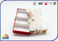 157gsm Die Cut Window Glitter Powder Drawer Paper Box With White Ribbon