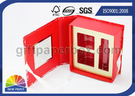 Popular Design Printed Luxury Hinged Lid Gift Box Red Flat Pack Gift Set Fold Paper Box