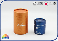 Logo Sliver Stamping Paper Packaging Tube Storage Container