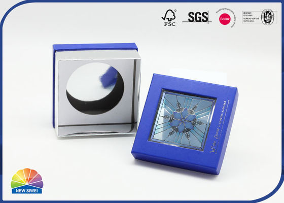 CMYK Printing Handmade Paper Gift Box With Paper Insert Die Cut Window
