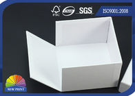 Logo Print Cardboard Paper Jewelry Gift Boxes Large White Gift Box