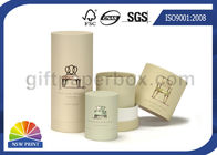 Luxury Matte Laminated Paper Packaging Tube for Candle / Cosmetic / Skincare Box
