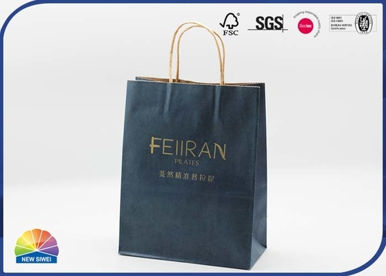 190gsm Matte Lamination Kraft Paper Shopping Bags 4C Printed Paper Gift Bags