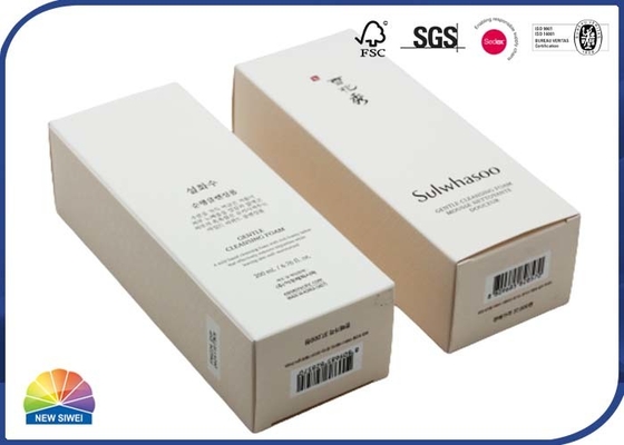 Fancy Paper Card Foldable Reverse Tuck End Box 350gms For Skincare Packaging