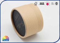 Recycled Round Kraft Paper Tube Offset Printing For Cosmetic Essential Oil Packaging