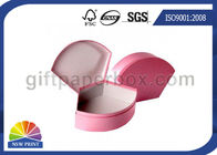Hard Cover Cardboard / Kraft Paper Gift Box Pink Luxury Small Jewelry Box