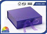Ribbon Folding Gift Paper Box Customized Luxury Rigid Gift Packing Folded Paper Box