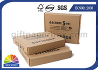 Small Paper Corrugated Cardboard Shipping Boxes / Foldable Paper Storage Boxes