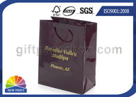 Personalized Retail Shopping Bags / Red or Brown Paper Shopping Bags with Handles