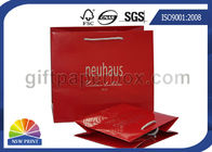 Personalized Retail Shopping Bags / Red or Brown Paper Shopping Bags with Handles