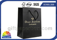 Coated Paper Custom Printed Shopping Bags with  Handle of Cotton Rope , Eco friendly