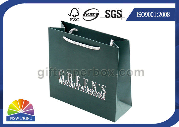 Promotional Custom Printed Paper Shopping Bags For High End Products Packaging