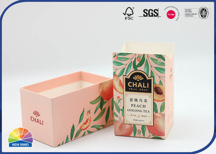 Customized Matt Lamination 4C Printed Folding Carton Box For Tea Product Packaging