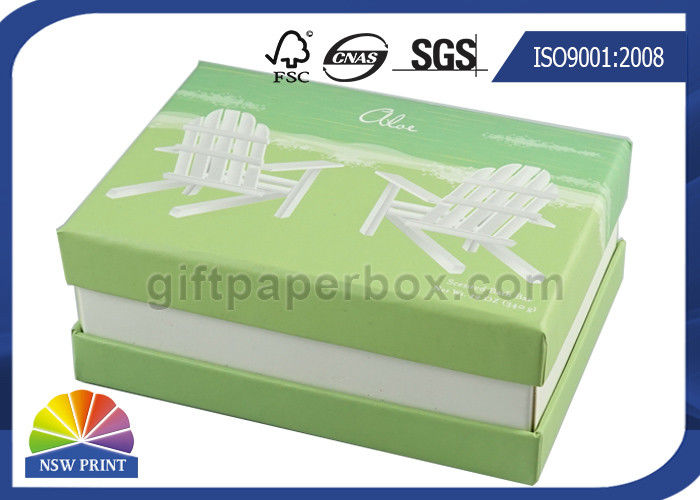 Unfoldable Three Pieces Rigid Gift Box CMYK Color Printing Small Gift Paper Box