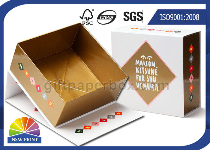 Hinged Lid Cardboard Presentation Box , Bespoke Printed Luxury Gift Packaging Boxes