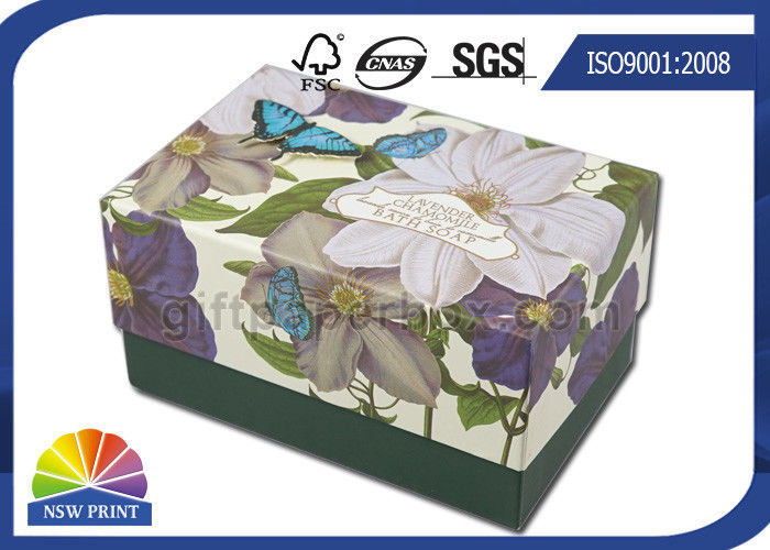 Small Hard Paperboard Luxury Gift Box Packaging For Bath Bomb / Soap / Candle