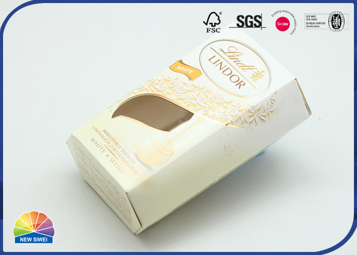 C1S Food Grade Paper Sexangle Folding Box Nut Chocolate Packaging