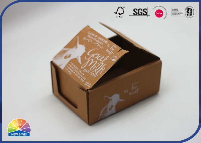 Kraft Paper Corrugated Mailer Box Matte Varnishing For Pet Bath Product