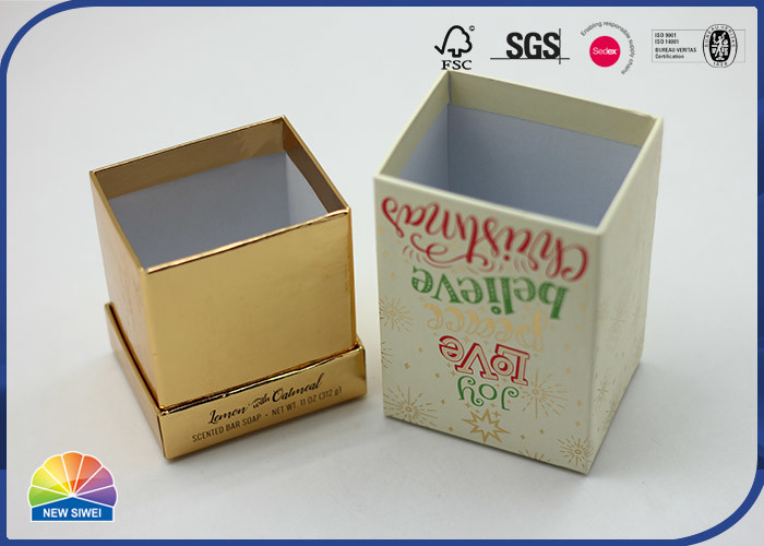 Matte Grey Color Rigid Shoulder Box Jewelry Lift Off Lid For Toothpaste Storage