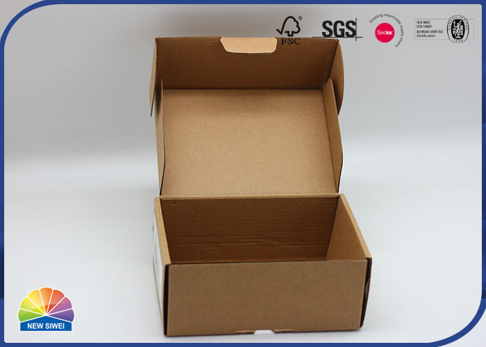 4C Printed Matt Varnishing Corrugated Mailer Box Custom Logo Size