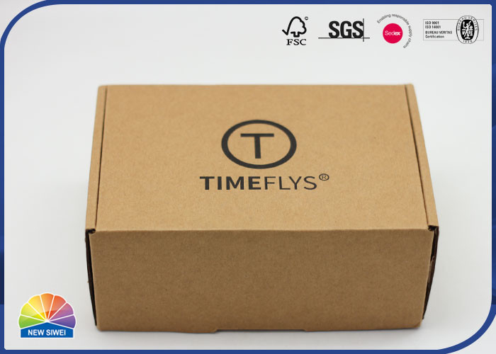 4C Printed Matt Varnishing Corrugated Mailer Box Custom Logo Size